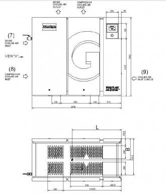Elektro Kompressor Atlas Copco GA 75-10