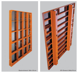 Wandschalung Paschal Raster / GE Bensheim