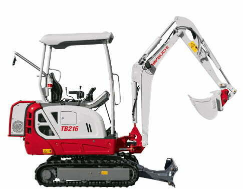 TAKEUCHI Minibagger TB216 SH Hybrid mieten