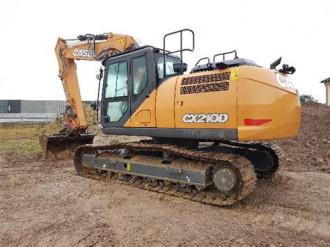 CASE CX210D Verstellausleger Kettenbagger mit Oilquick OQ70-55 