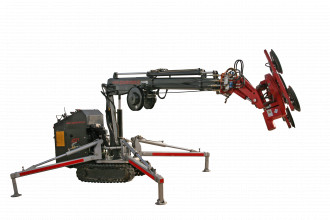Minikran Glasboy 380 / KR-085 Raupenkran Linz