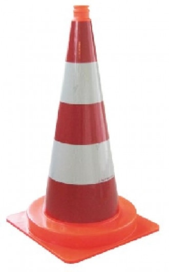 Pachołek drogowy biało-czerwony 750 