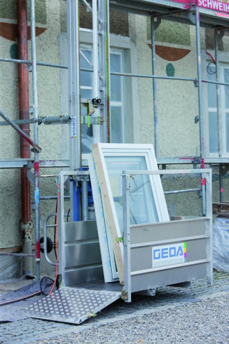 Geda 200Z Materiallift Aufzug Tübingen