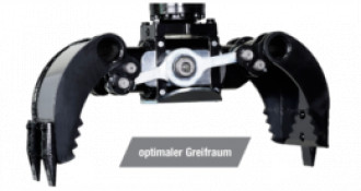 Sortiergreifer DMS SG6040 für 5-10t Bagger mit Schnellwechsler MS03 u. MS08 
