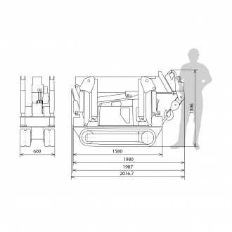 Minikran MC104 Raupenkran