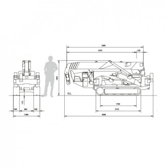 Minikran MC305 Raupenkran