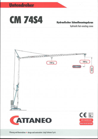 Cattaneo CM74S4 Turmdrehkran Regensburg