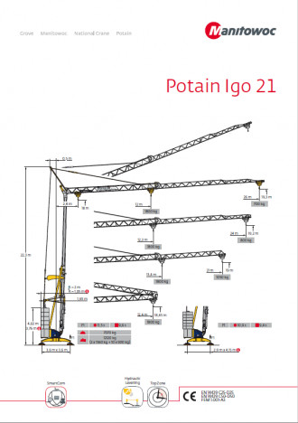 Baukran Potain IGO 21 