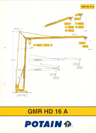 Baukran Potain HD16 