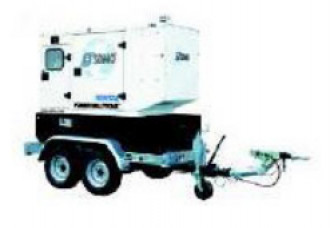 Stromaggregat Anhänger SDMO 44 kVA Dieselstromaggregat 