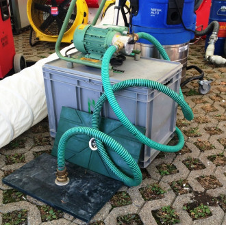 Flachsauger Set, ZUWA 60L/min Flachsaugpumpe