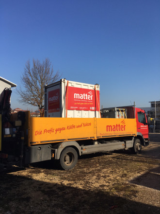 Heiz-Container matter Typ WWÖ100 (mit Brauchwasser) Freiberg Sachsen