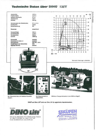 Dinolift Dino 135 T Hubarbeitsbühne