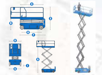 Scherenarbeitsbühne Genie GS 3246