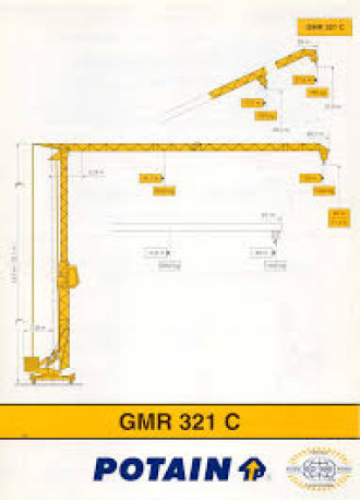 Baukran Potain 321C Mietkran Rodgau