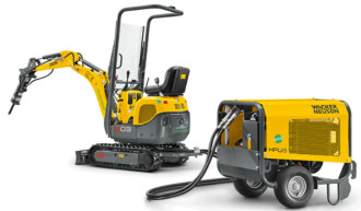 Wacker Neuson 803 dual Power z elektrycznym agregatem hydraulicznym HPU8 