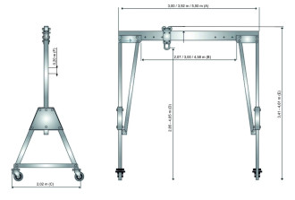 Suwnica bramowa ALU Reid WLL 5000 kg Portal50
