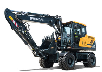 Hyundai Mobilbagger HW140A Verstellausleger Siegen