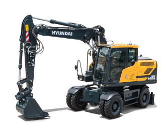 Hyundai Mobilbagger HW140A Verstellausleger 