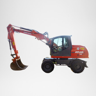 Mobilbagger ATLAS 160 W - Bio-Öl, Powertilt 