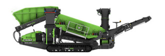 Terex Evoquip Colt 1000, montowany na gąsienicach 2-pokładowy przesiewacz do dużych obciążeń, SF: 4 100 mm x 1 220 mm, 21,5 tony 