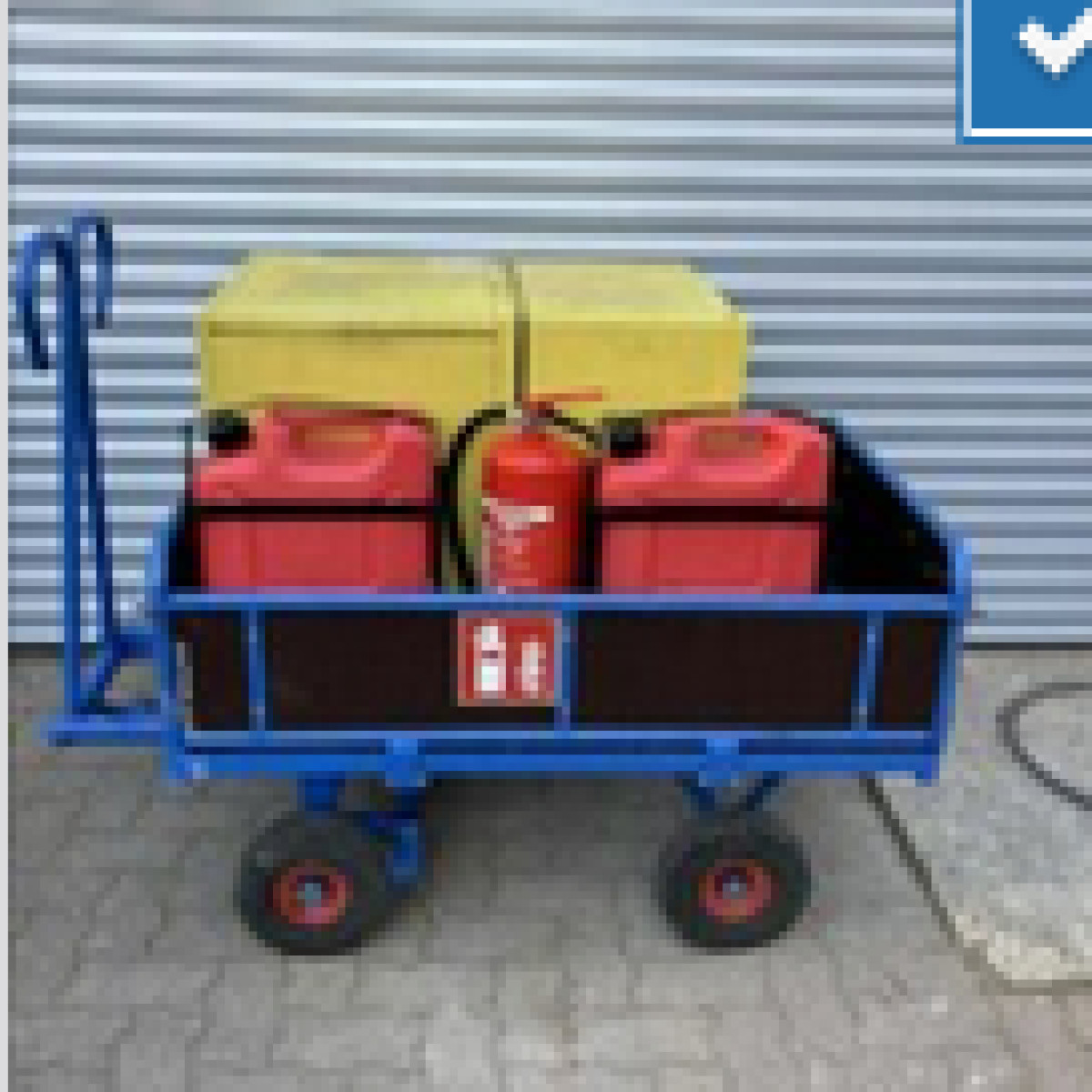 Super Silent Stromerzeuger auf Wagen mit Kraftstoffvorrat und Feuerlöscher 6,5kVa