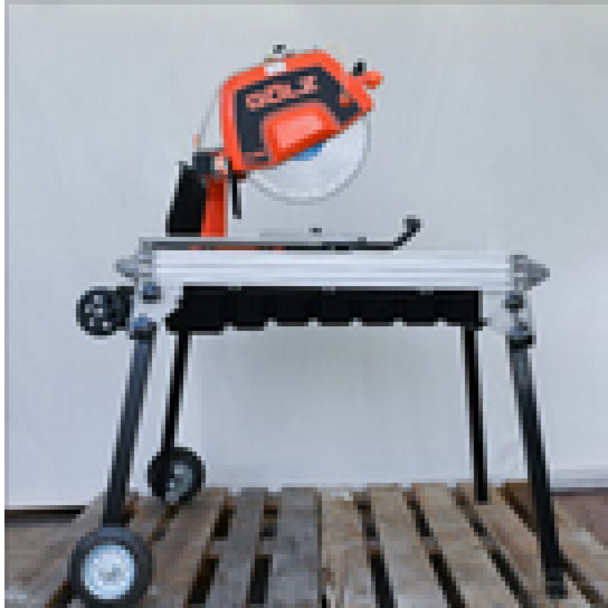 Steintrennsäge Steintrennmaschine Steinschneider 400mm bis 80cm Schnittlänge und 11cm Schnitttiefe, mit Laser inkl. Diamanttrennscheibenabnutzung, 230V, MS400 AL Gölz