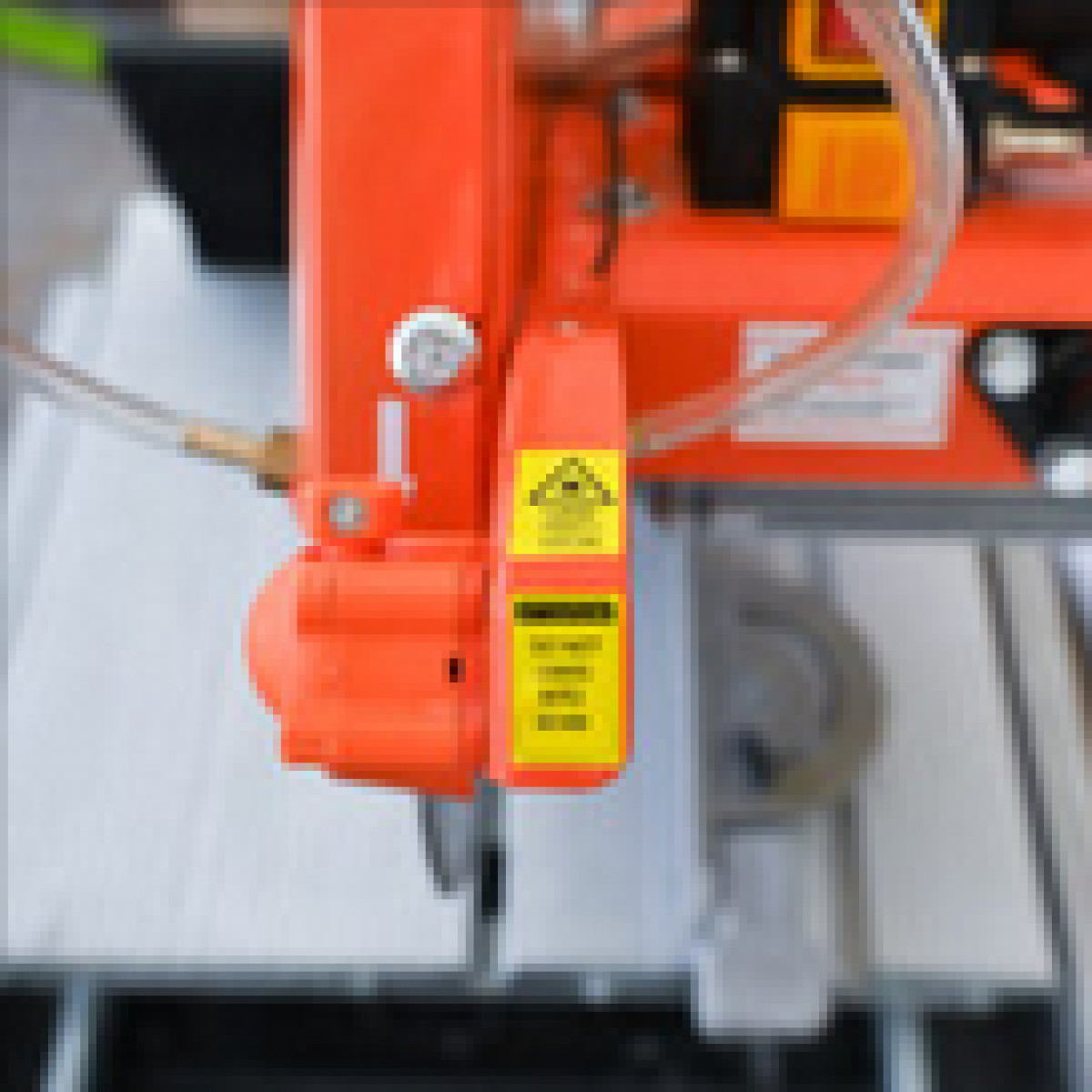 Steintrennsäge Steintrennmaschine Steinschneider 400mm bis 80cm Schnittlänge und 11cm Schnitttiefe, mit Laser inkl. Diamanttrennscheibenabnutzung, 230V, MS400 AL Gölz