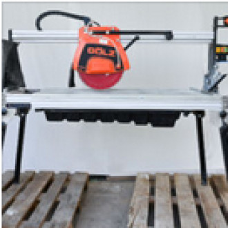 Brückensäge Fliesensäge Fliesenschneider Steinsäge Nassschnitt bis 120cm Schnittlänge und 11cm Schnitttiefe, inkl. Diamantscheibenabnutzung, GS350A-120 Gölz