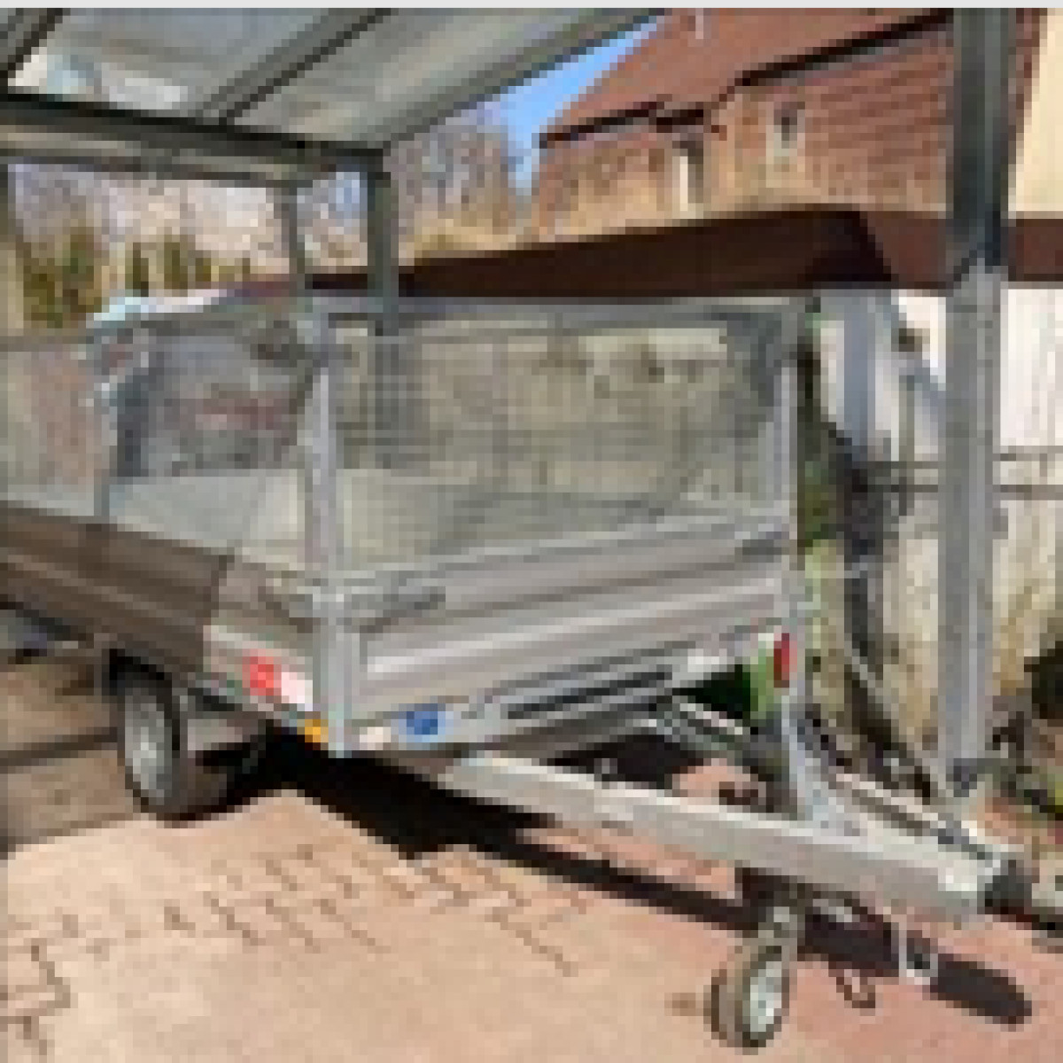 PKW Anhänger Rückwärtskipper 1500 kg Gitter Einachser, Humbaur