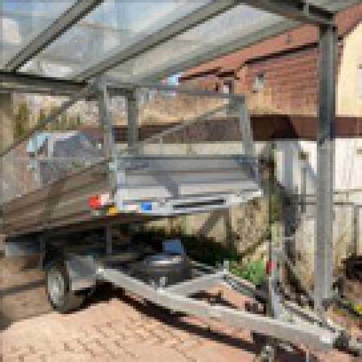 PKW Anhänger Rückwärtskipper 1500 kg Gitter Einachser, Humbaur
