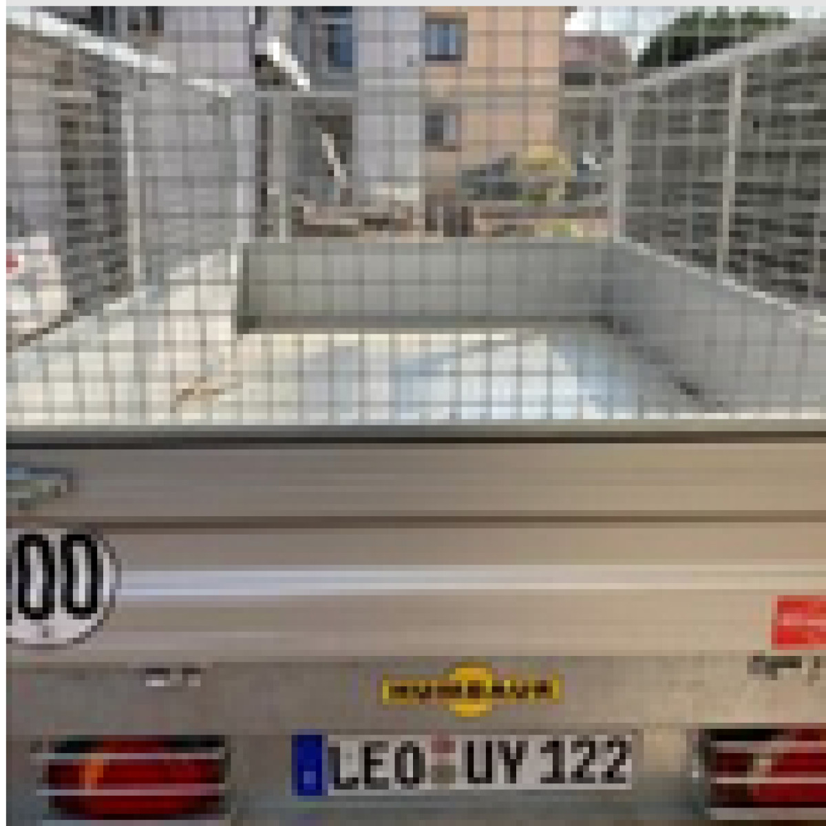 PKW Anhänger Rückwärtskipper 1500 kg Gitter Einachser, Humbaur