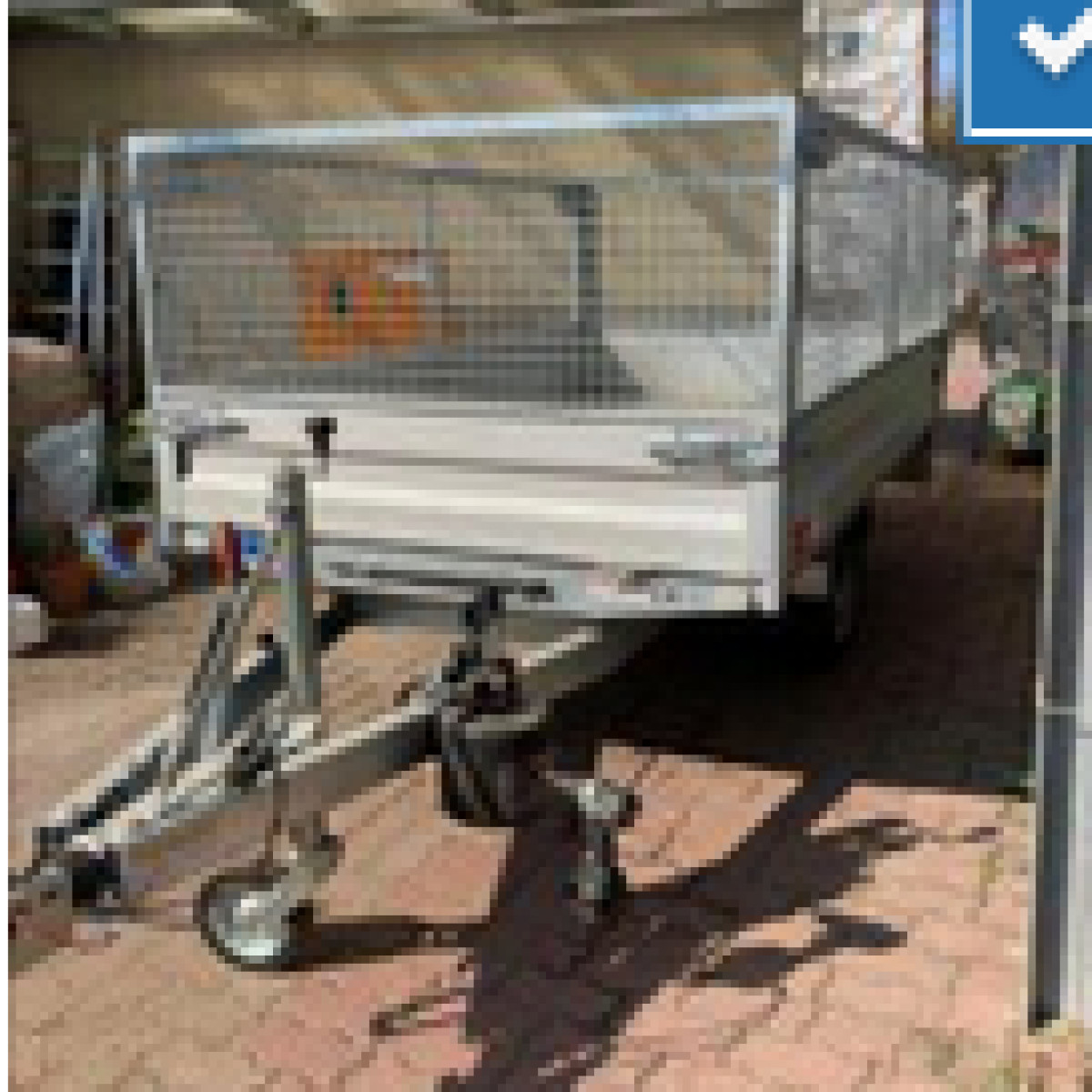 PKW Anhänger Rückwärtskipper 1500 kg Gitter Einachser, Humbaur