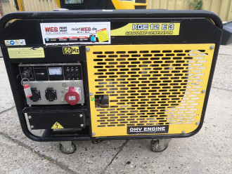 Stromerzeuger 10 kVA_400V + 230V Benzin Gießen