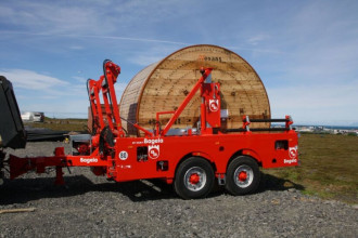Bagela LKW Kabeltrommelanhänger 18 Tonnen 4 Meter Trommel Erlangen