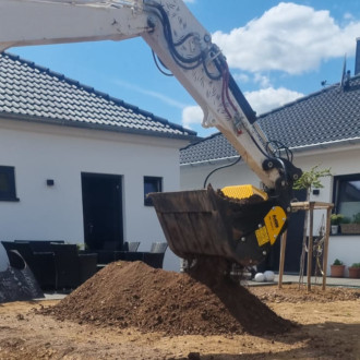 Schaufelseparator MB-HDS212 für Midibagger, Baggerlader und Lader