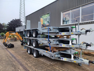 Ifor Koch Baumaschinentransporter GX125/126 mit durchgehender Rampe 3,5t 2,7t Nutzlast 