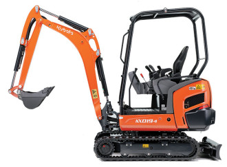 Minibagger 1.8 to Kubota KX19-4 Schutzdach Lehnhoff MS01/HS01 Aufnahme Dortmund