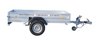 PKW Anhänger Pritsche offen, Ges. Gew. 1350 kg 