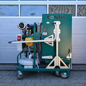 Kugelstrahlmaschine MODUL 200XL und Filteranlage TORNADO B, Klasse M inkl. Magnetwagen 70cm, Fa. Contec