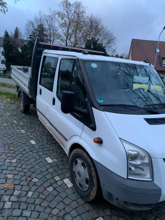 Ford Transit 3- Seiten Kipper 3,5 to zlgG, 155 PS, Doppelkabine, 1060kg Zuladung, 2800kg zulässige Anhängelast (gebremst) 