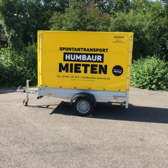 Einachsanhänger mit Plane Humbaur Ges.-Gew. 1300 kg