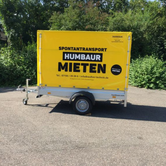 Einachsanhänger mit Plane Humbaur Ges.-Gew. 1300 kg
