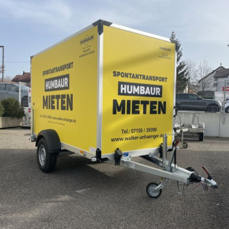 Einachs- Kofferanhänger Humbaur Typ: HK153015 Ges. Gew. 1500 kg