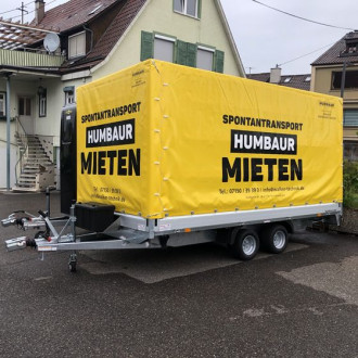 Tandem- Hochplane Humbaur Typ: HN304121 Ges.-Gew. 3000 kg Stuttgart