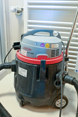 Pumpsauger Nassauger mit Pumpe und C-Schlauchanschluss inkl. Abpumpschlauch, N 51, Sprintus 