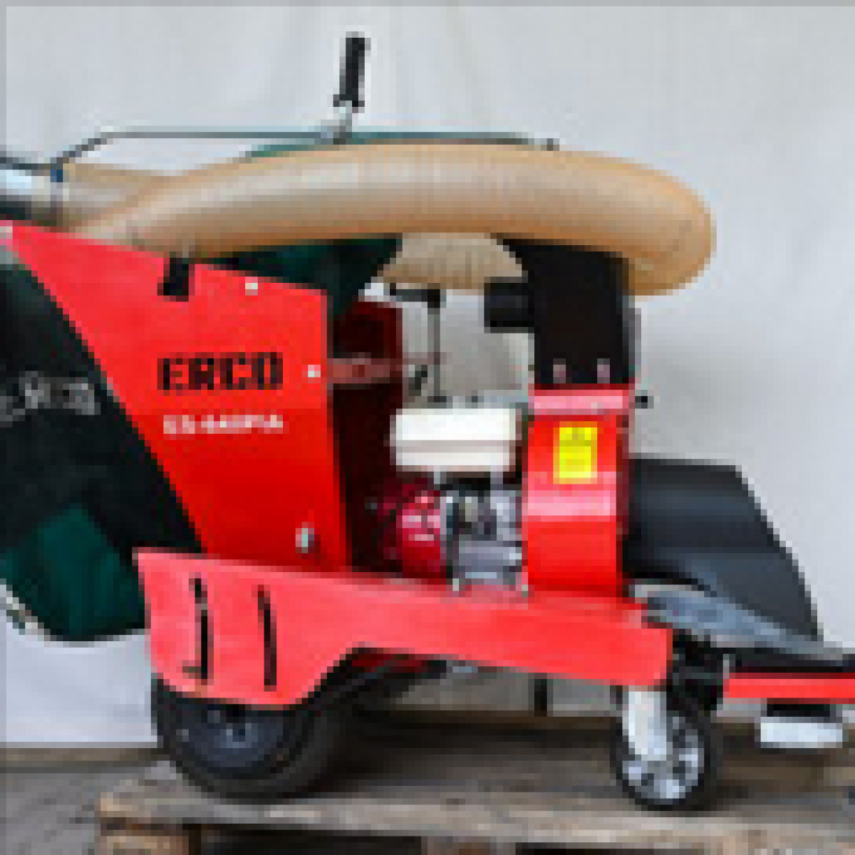 Laubsauger/ Laubkehrmaschine/ Abfallsammeln fahrbar mit Antrieb und großem Laubauffangbeutel, ES-650 PIA, Erco
