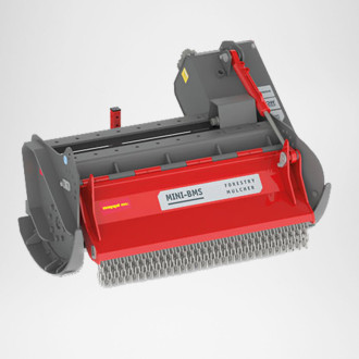 Forstmulcher Seppi MINI-BMS 105 mit Schnellwechsler MS03 und MS08 