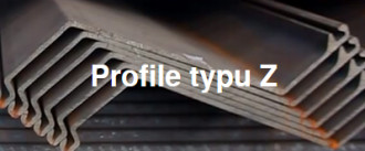Grodzice stalowe Profile typu Z 