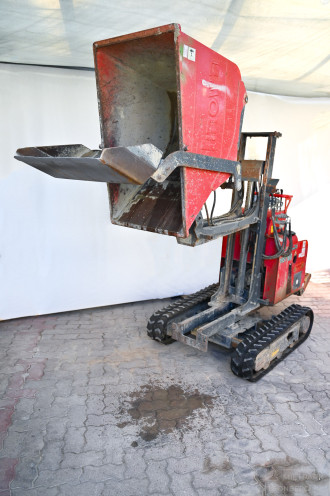 Kettendumper Minidumper mit Hochkippfunktion und Selbstladefunktion Gummiketten Hinowa HS Ludwigsburg